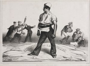The Monthly Association (20. tábla): Ne avatkozzon bele! alkotó: Honoré Daumier