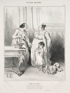A Gracchi anyja alkotó: Honoré Daumier