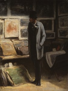 A nyomatgyűjtő c. 185763. alkotó: Honoré Daumier