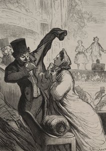 Színház: Az utolsó jelenet. alkotó: Honoré Daumier