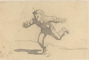 Az ifjú futár alkotó: Honoré Daumier