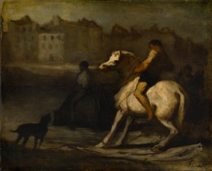 „Az öntözőhely”, 1828-1879 alkotó: Honoré Daumier