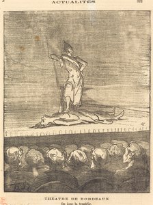 Bordeaux Színház – mi játsszuk a tragédiát alkotó: Honoré Daumier