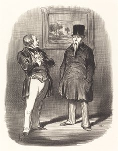 Várj, nem ismertelek fel... alkotó: Honoré Daumier