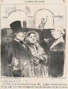 Tessék, apa, ott vagy! ... alkotó: Honoré Daumier