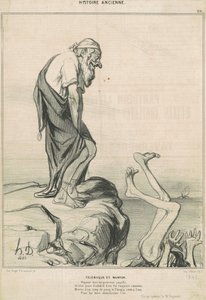 Telemachus és Mentor alkotó: Honoré Daumier