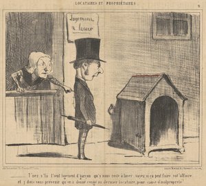 Te vagy az egyetlen fiú szállása... alkotó: Honoré Daumier