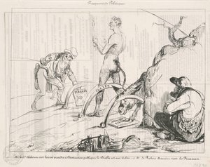 Politikai csapdák alkotó: Honoré Daumier