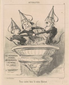 Három szent ugyanabban a stupban alkotó: Honoré Daumier