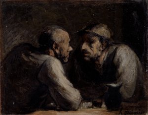 Két ivó alkotó: Honoré Daumier