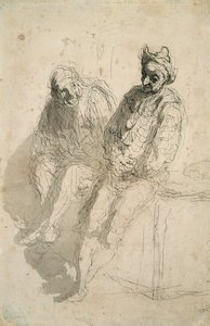 Két akrobata Két akrobata alkotó: Honoré Daumier