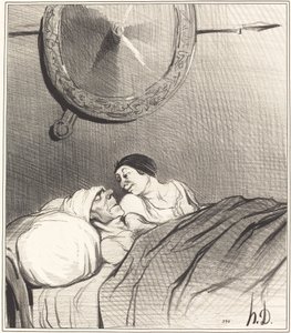 Odüsszeusz és Pénelope alkotó: Honoré Daumier