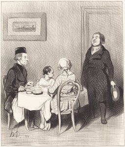 A barát egy krokodil... alkotó: Honoré Daumier