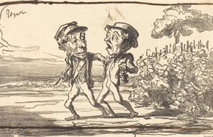 Egy bűnöző! alkotó: Honoré Daumier