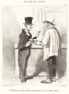 Egy Defender... cseveg... a szokásos szekrényében alkotó: Honoré Daumier