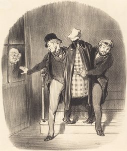Lopakodó lépés alkotó: Honoré Daumier