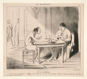 Szép szójáték. Van hatosa, tábornok? alkotó: Honoré Daumier
