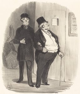Egy jótékonysági nap... alkotó: Honoré Daumier