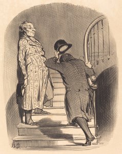 Bérlő, aki pontosan fizeti a futamidejét alkotó: Honoré Daumier