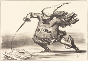 Egy Matamore... csizmát visel... alkotó: Honoré Daumier