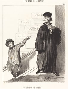 Elégedetlen peres fél alkotó: Honoré Daumier