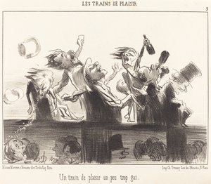 Egy Pleasure Train, ami egy kicsit túl vidám alkotó: Honoré Daumier