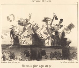 Egy Pleasure Train, ami egy kicsit túl vidám alkotó: Honoré Daumier