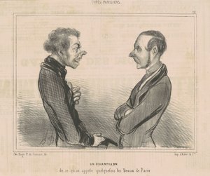 Egy minta abból, amit mi...les beaux de parisnak nevezünk alkotó: Honoré Daumier