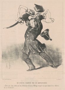 Egy polgár, akit felbosszantottak a bivalyok alkotó: Honoré Daumier