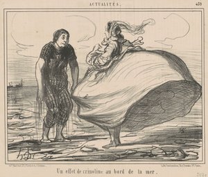 Krinolin hatás a tenger mellett alkotó: Honoré Daumier