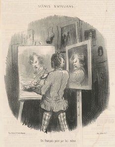 Egy francia saját maga festette alkotó: Honoré Daumier