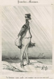 Egy hajléktalan... alkotó: Honoré Daumier