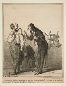 Egy pillanat, doktor úr, a tehenét n alkotó: Honoré Daumier