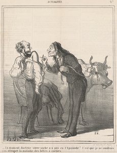 Várj... a tehenedet nem járta ki? ... alkotó: Honoré Daumier
