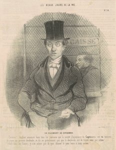 Osztalékfizetés alkotó: Honoré Daumier