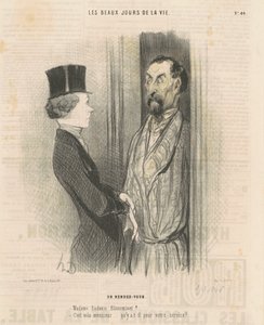 egy találkozót alkotó: Honoré Daumier