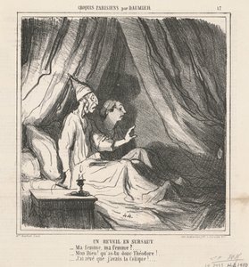 Hirtelen ébredés alkotó: Honoré Daumier