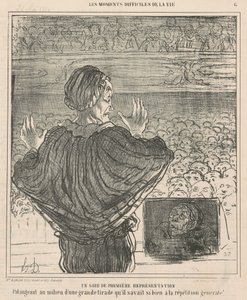 Az első előadás este alkotó: Honoré Daumier