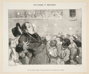 A felügyelő kötelezi alkotó: Honoré Daumier