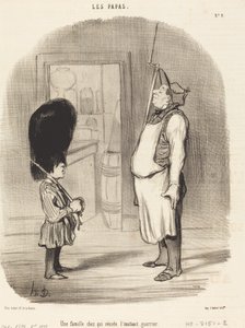 Egy család, ahol a harcos ösztön lakozik alkotó: Honoré Daumier