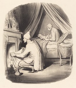 Nyugtalan éjszaka alkotó: Honoré Daumier