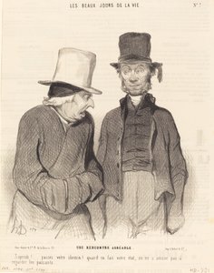 Kellemes találkozás alkotó: Honoré Daumier