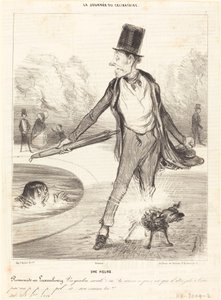 Egy óra – Séta Luxembourgban alkotó: Honoré Daumier