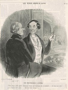Szeretőnő az operában alkotó: Honoré Daumier
