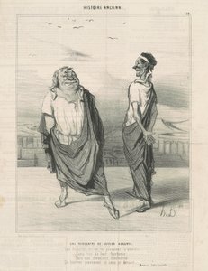 A jouyeauz augurok találkozója alkotó: Honoré Daumier
