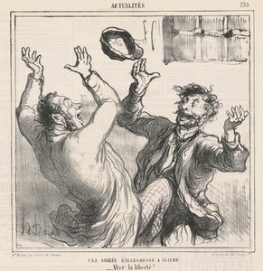 Egy vidám este Clichyben alkotó: Honoré Daumier