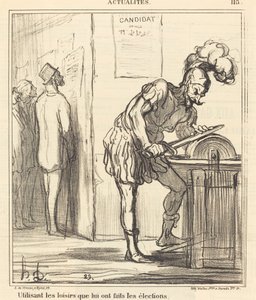 A szabadidő használata... alkotó: Honoré Daumier