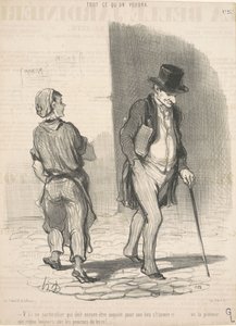Itt van egy személy, aki aggódnia kell... alkotó: Honoré Daumier