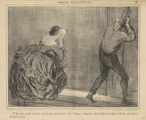 Van egy kis nő, aki nem lusta... alkotó: Honoré Daumier