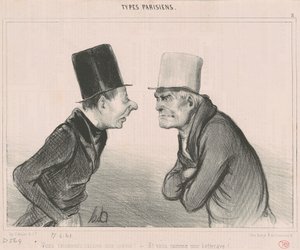 Úgy érvelsz, mint a bot! alkotó: Honoré Daumier